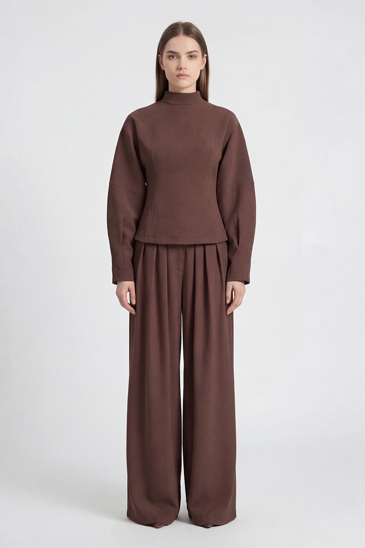 Brown Minimalist Elegant Set