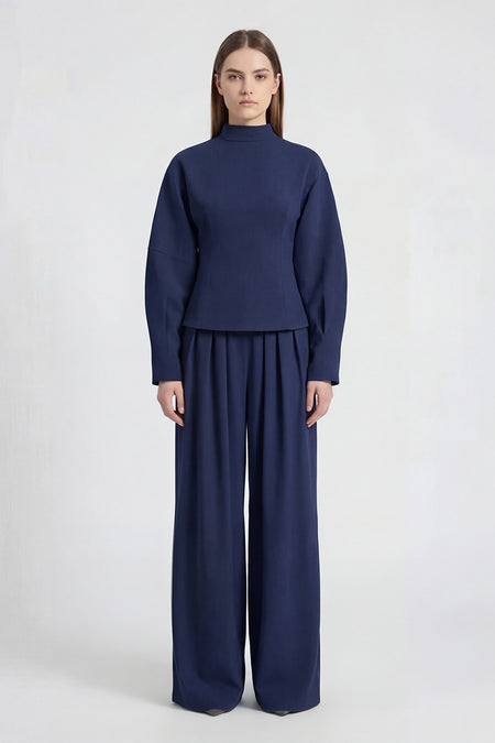 Set elegant minimalist navy