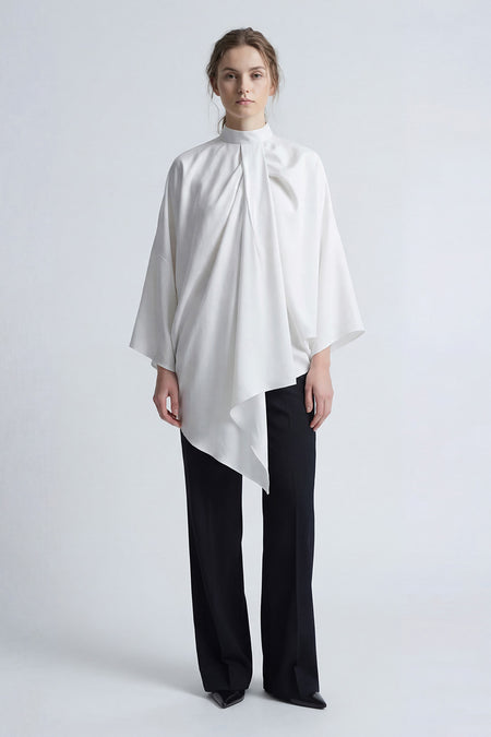 Bluză statement asimetrică alba