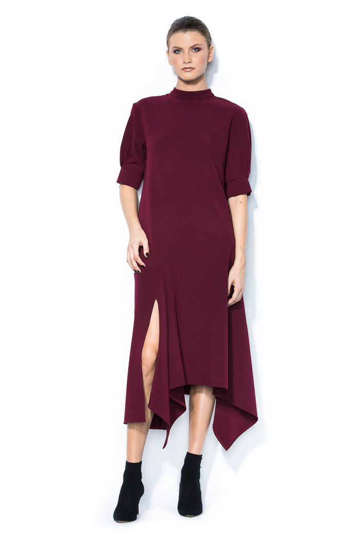 Rochie midi Asimetrica