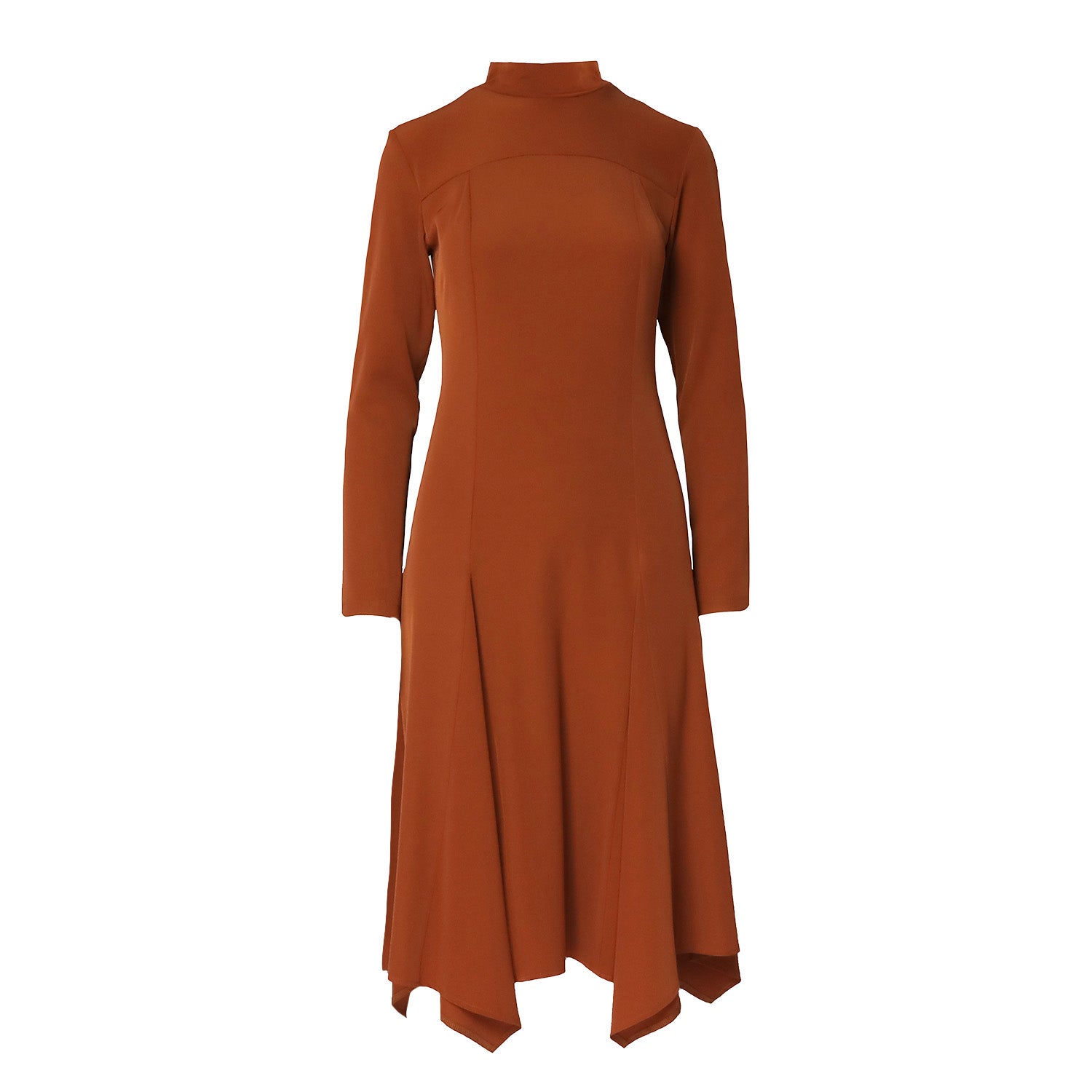 Rochie cambrata cu maneci lungi si clini