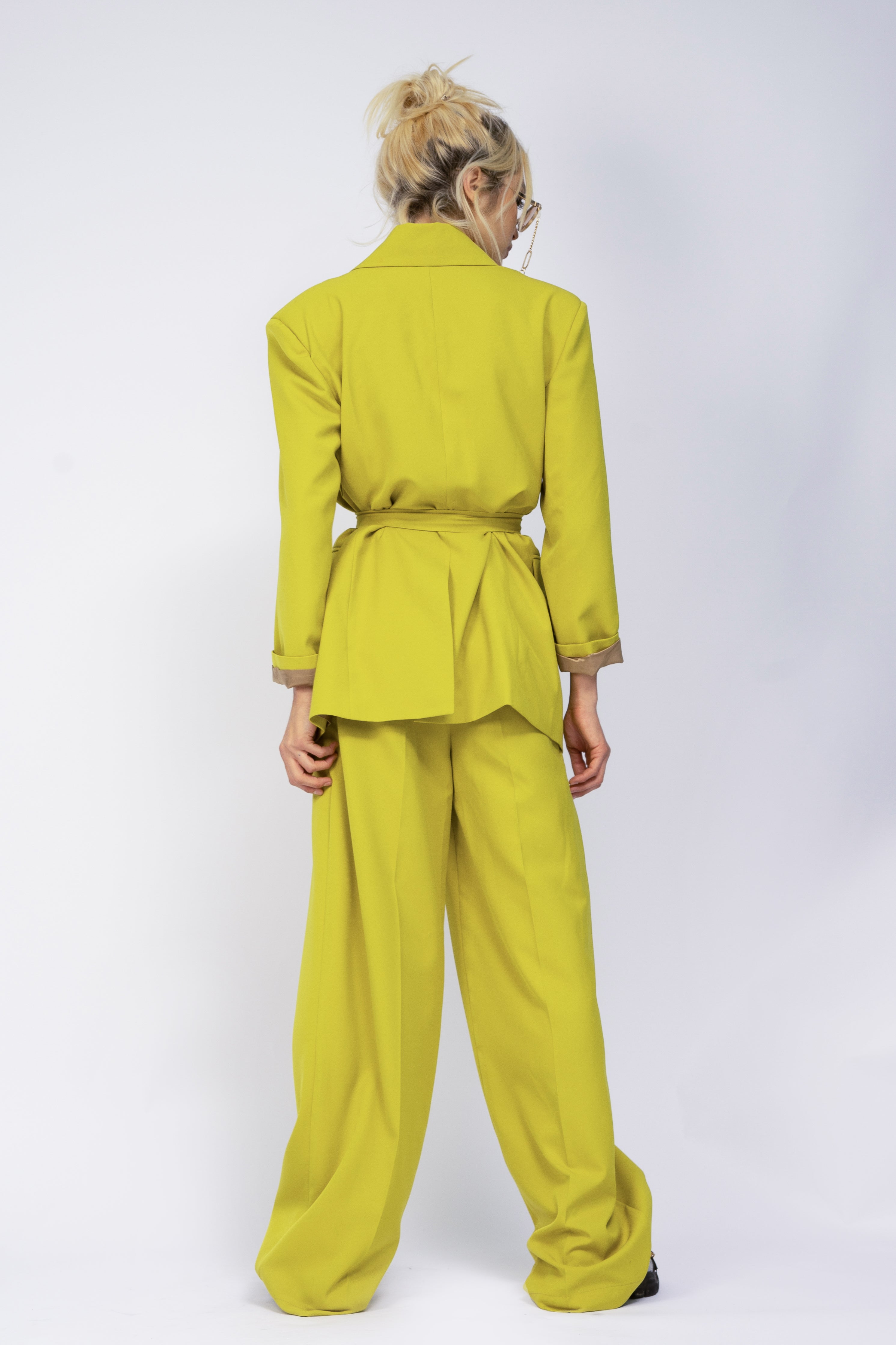 Lime oversized blazer