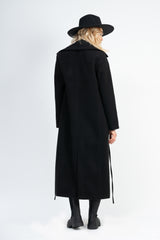 Maxi black coat