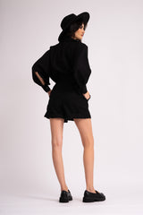 Black mini jumpsuit