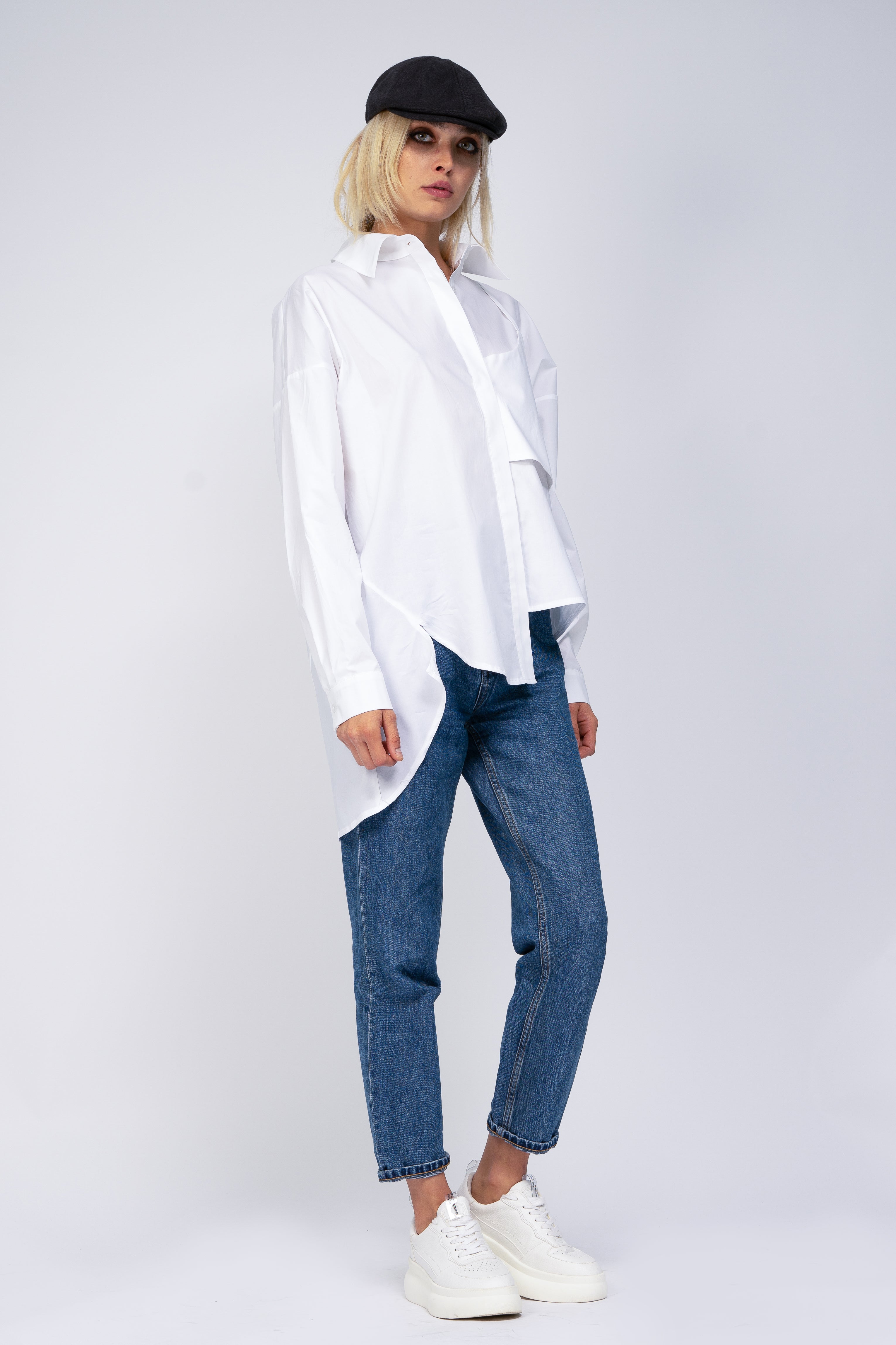 Camasa oversized cu bustiera