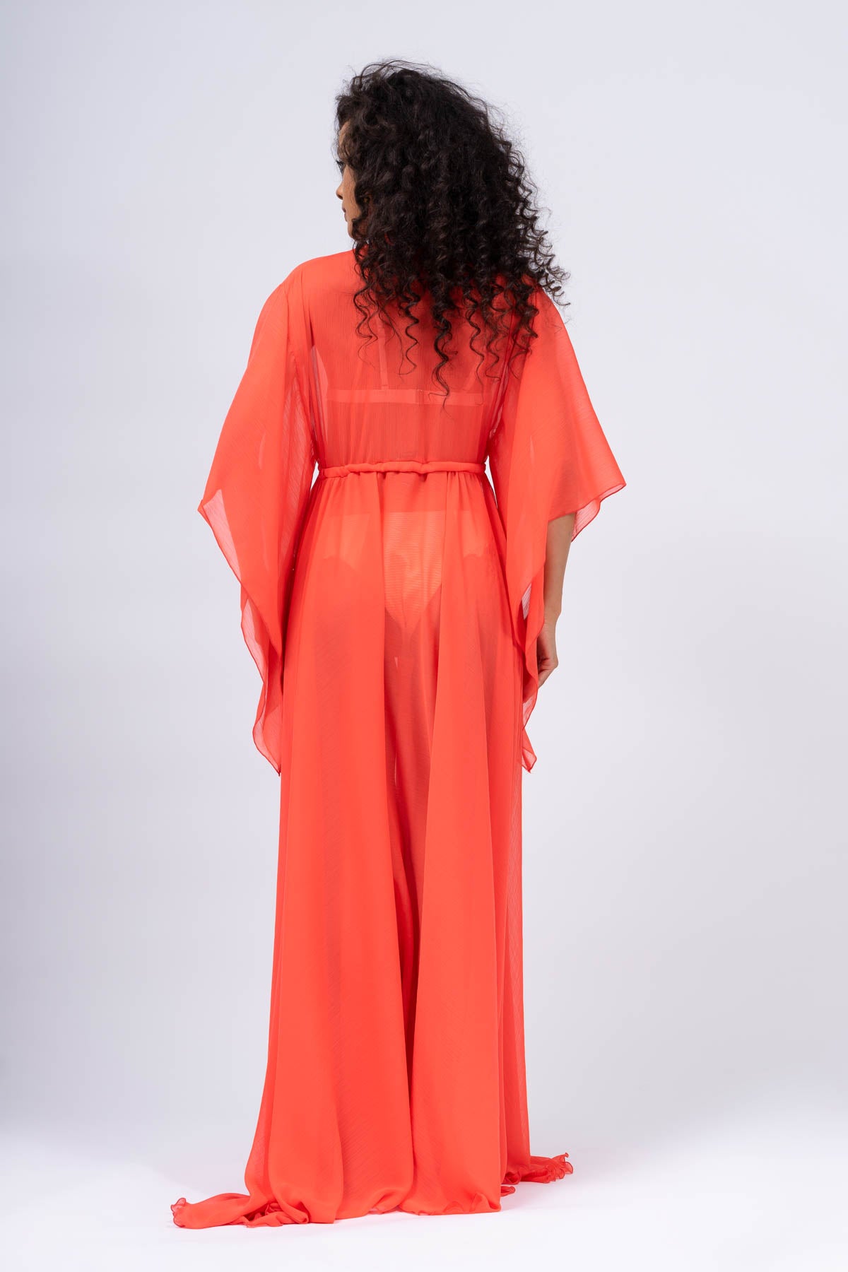 Neon Orange Kaftan