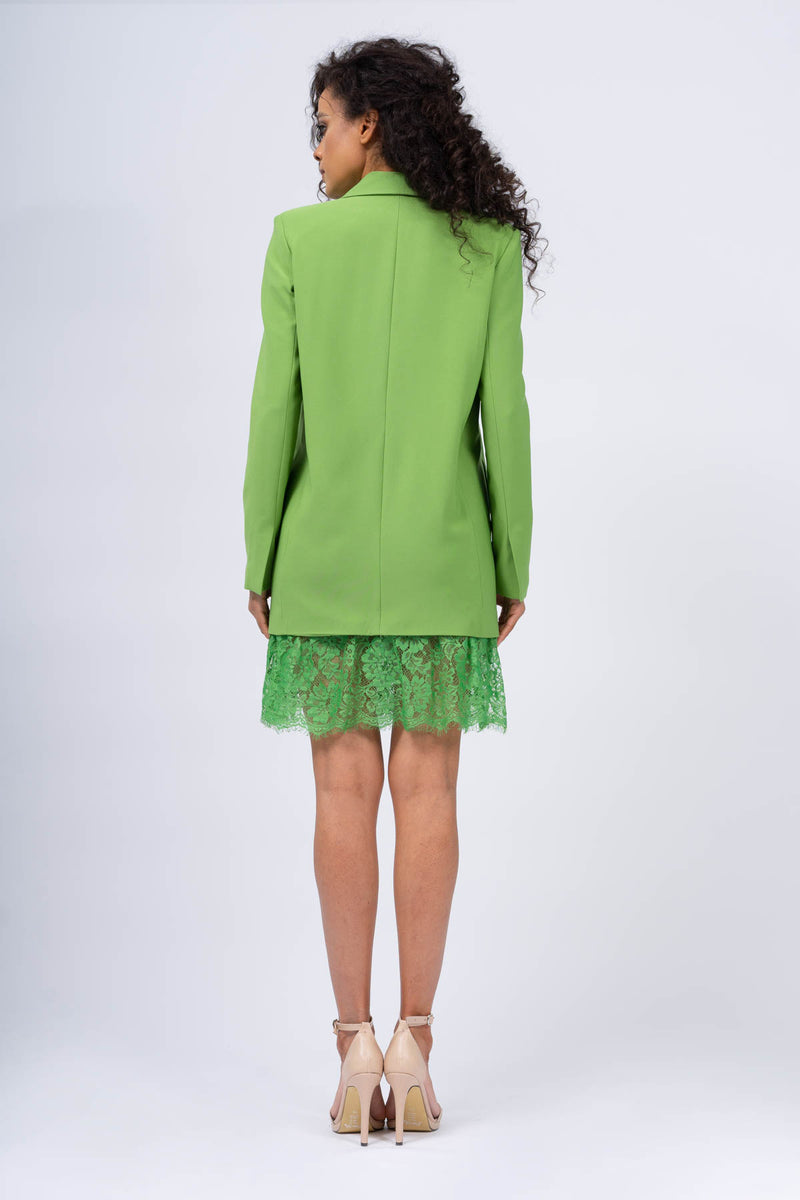 Green Mini Blazer Dress
