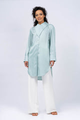 Mint Shirt with Sharped Collar