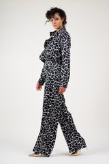 Abstract print trousers
