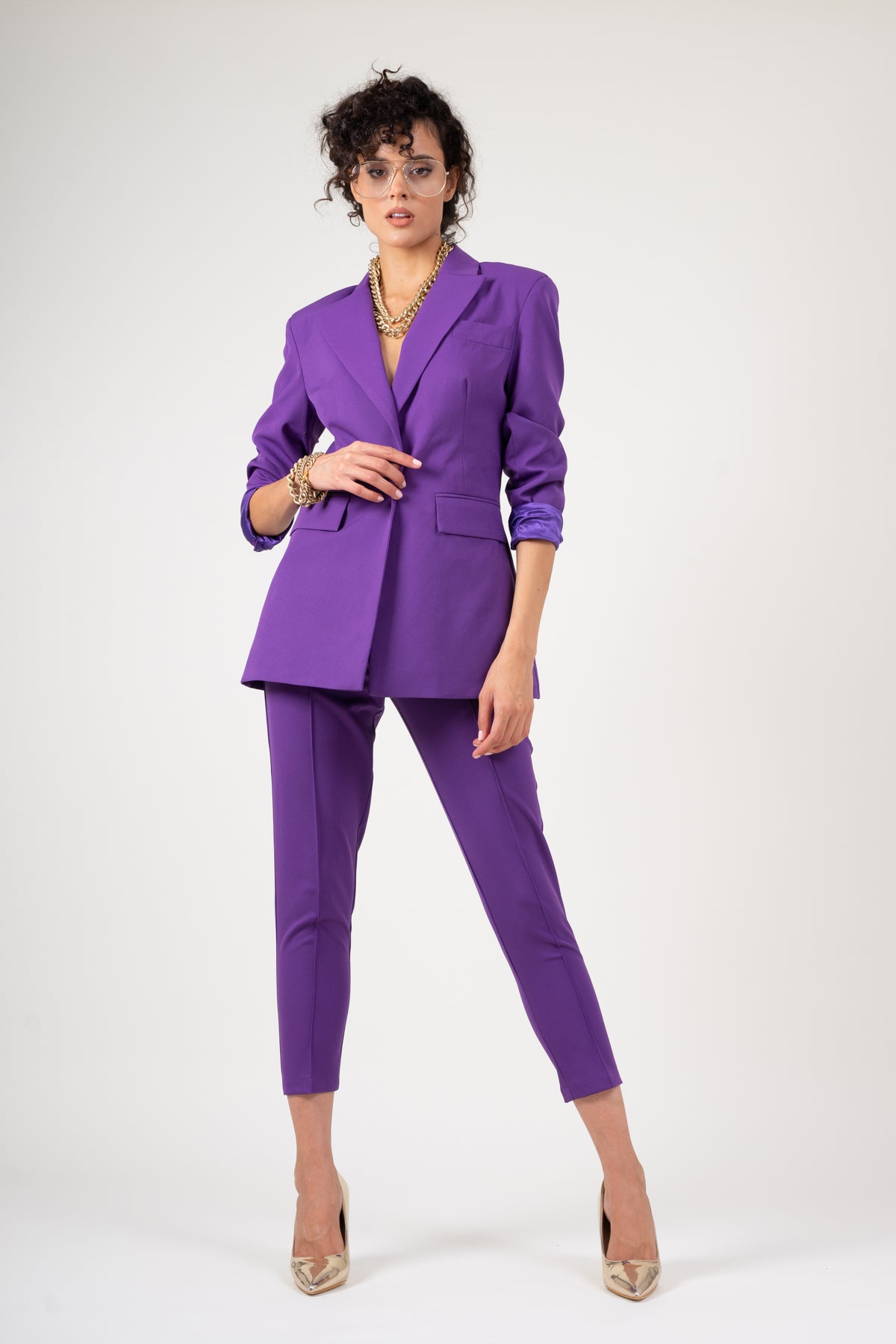 Deep purple blazer