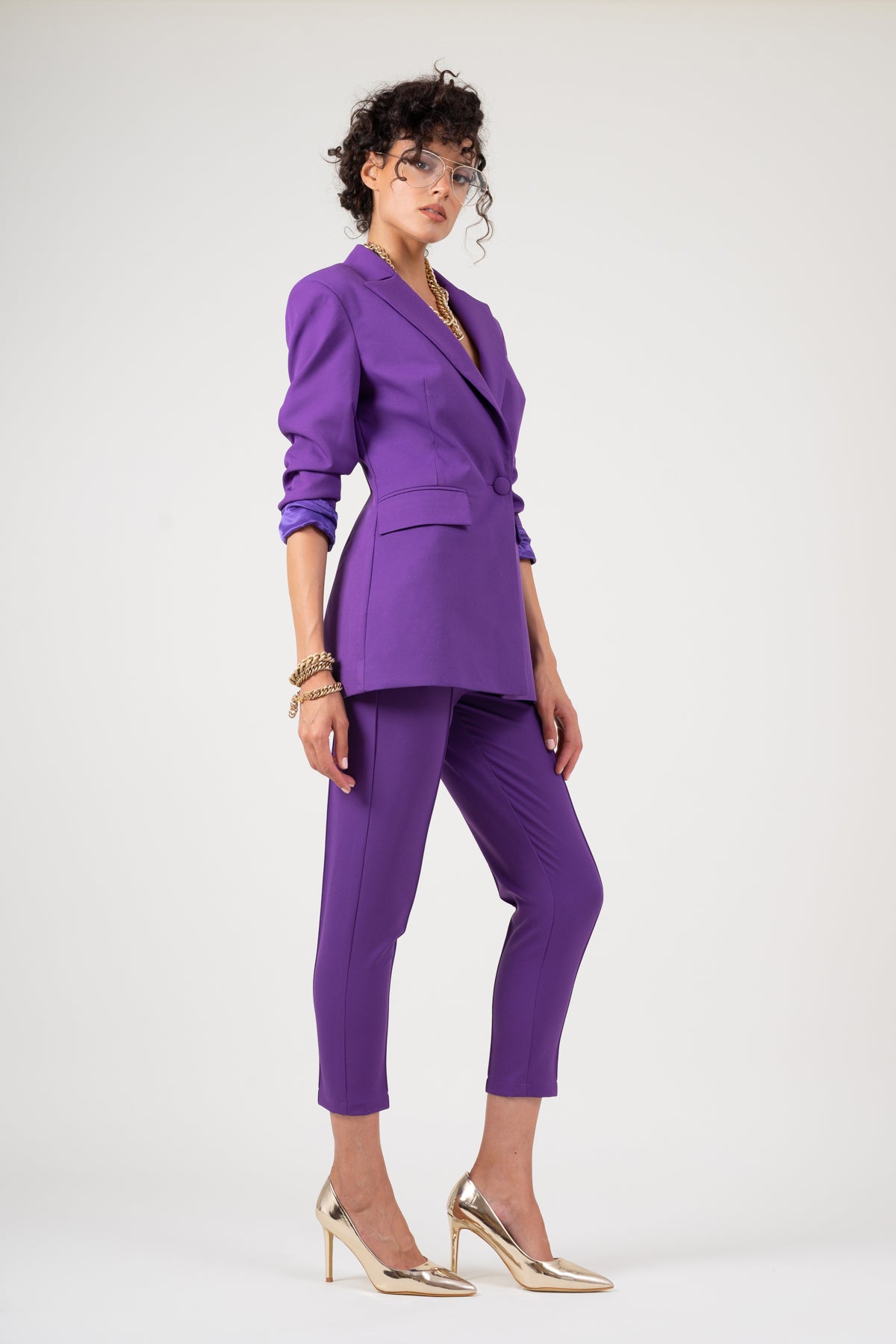 Deep purple blazer