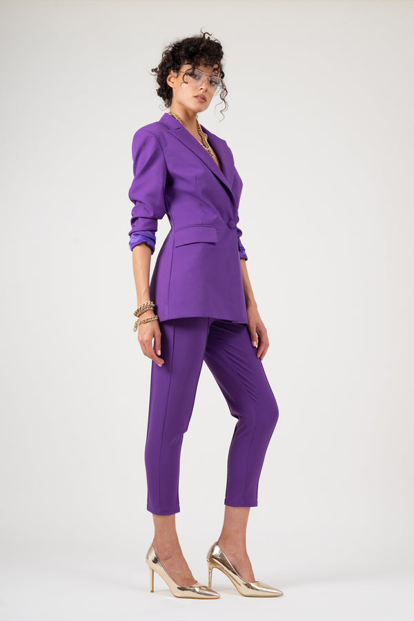 Deep purple suit