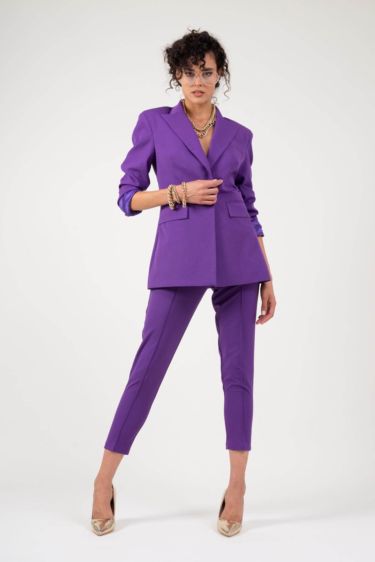 Deep purple blazer