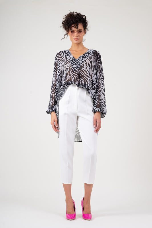 Zebra print blouse