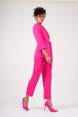 Neon Pink slim fit suit