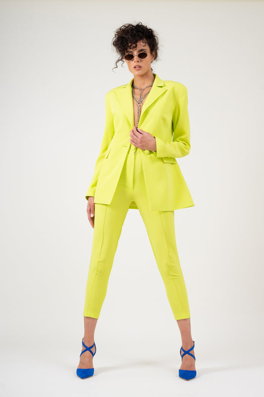 Neon yellow blazer