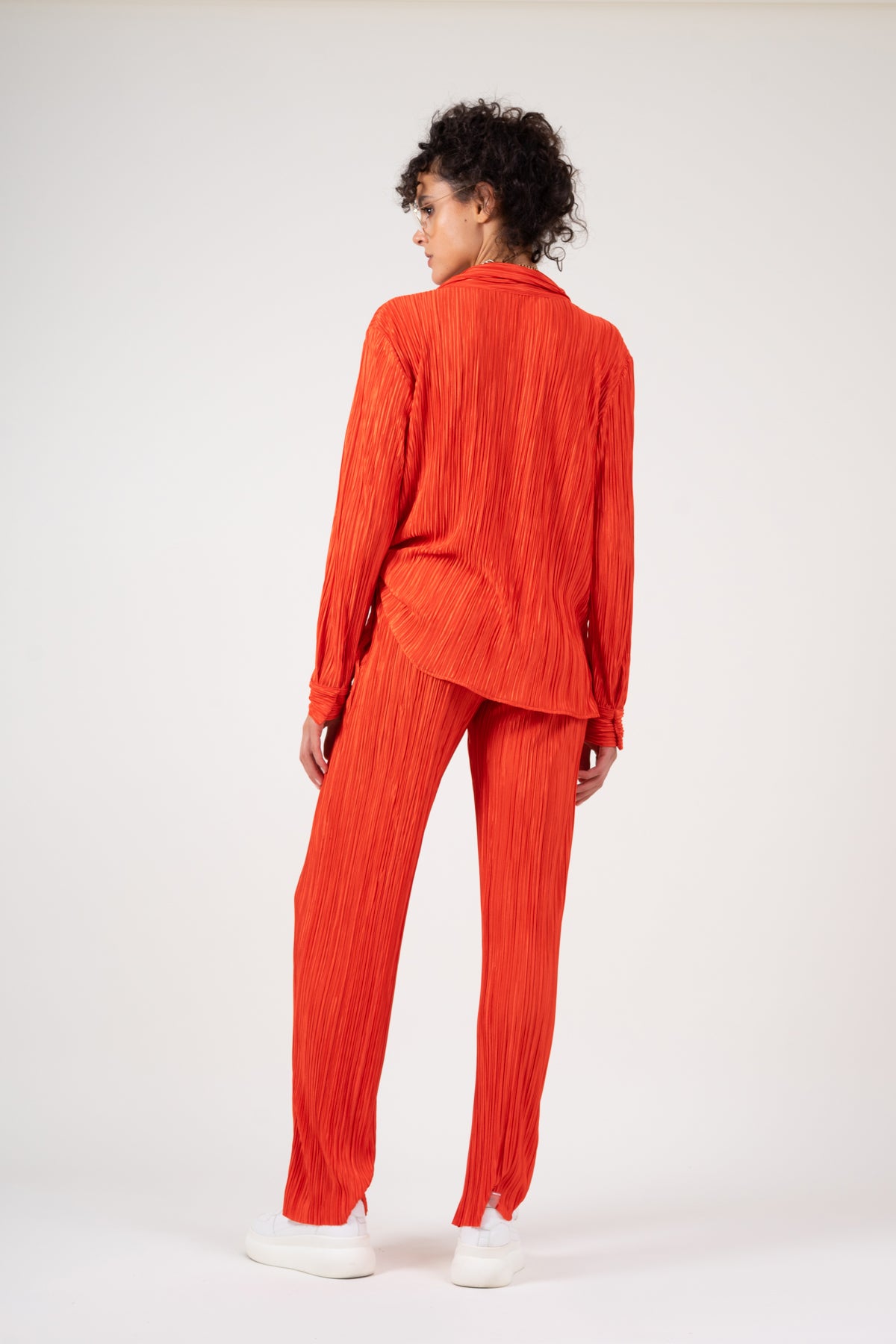 Jersey set in deep orange