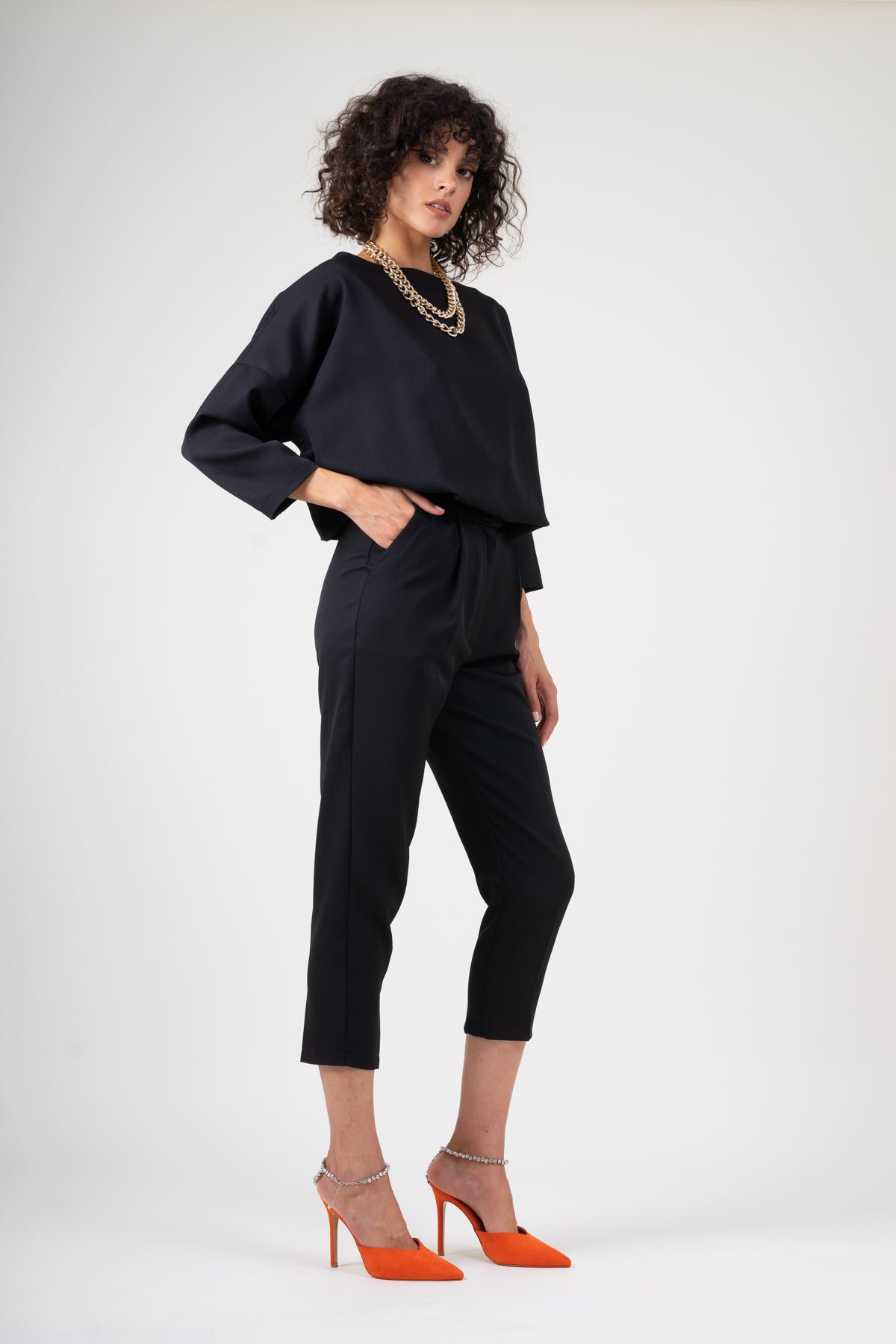 Bluza neagra oversized