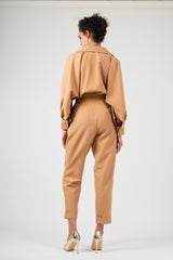 Camel maxi jumpsuit