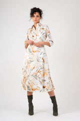A-Line Dress With Abstract Print