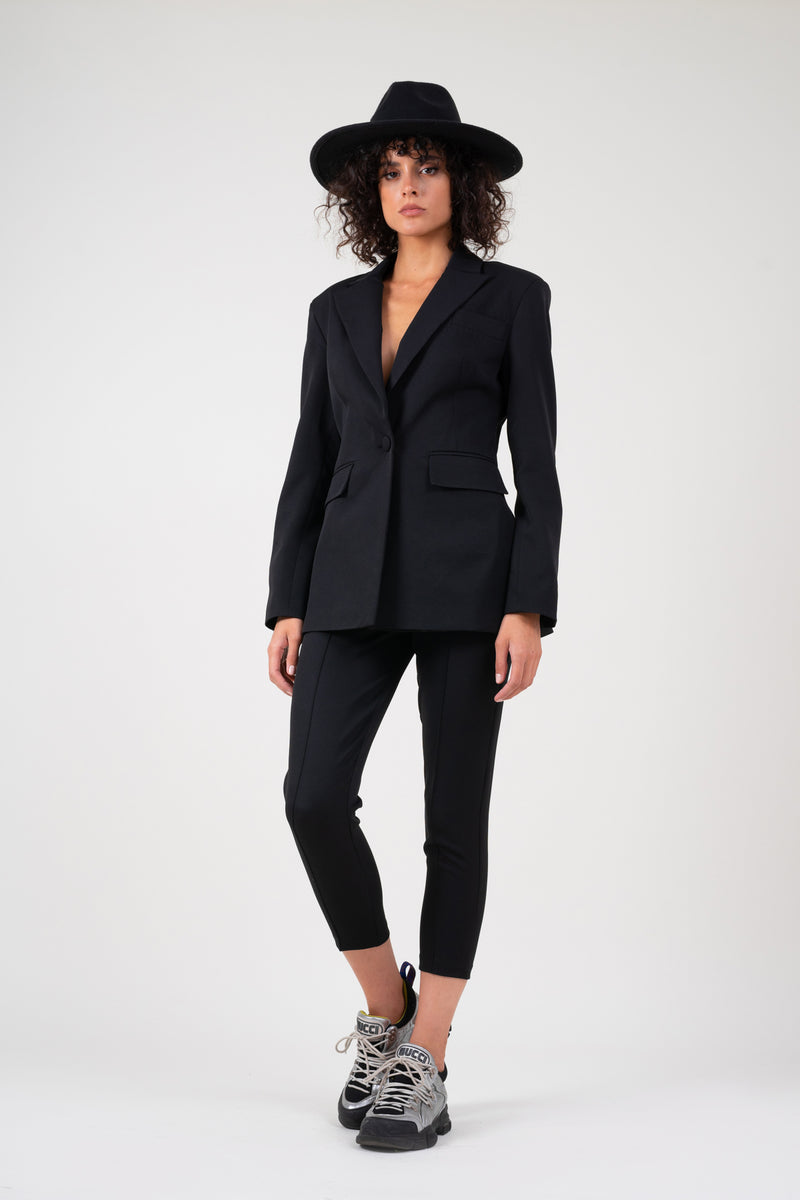 Black slim fit suit
