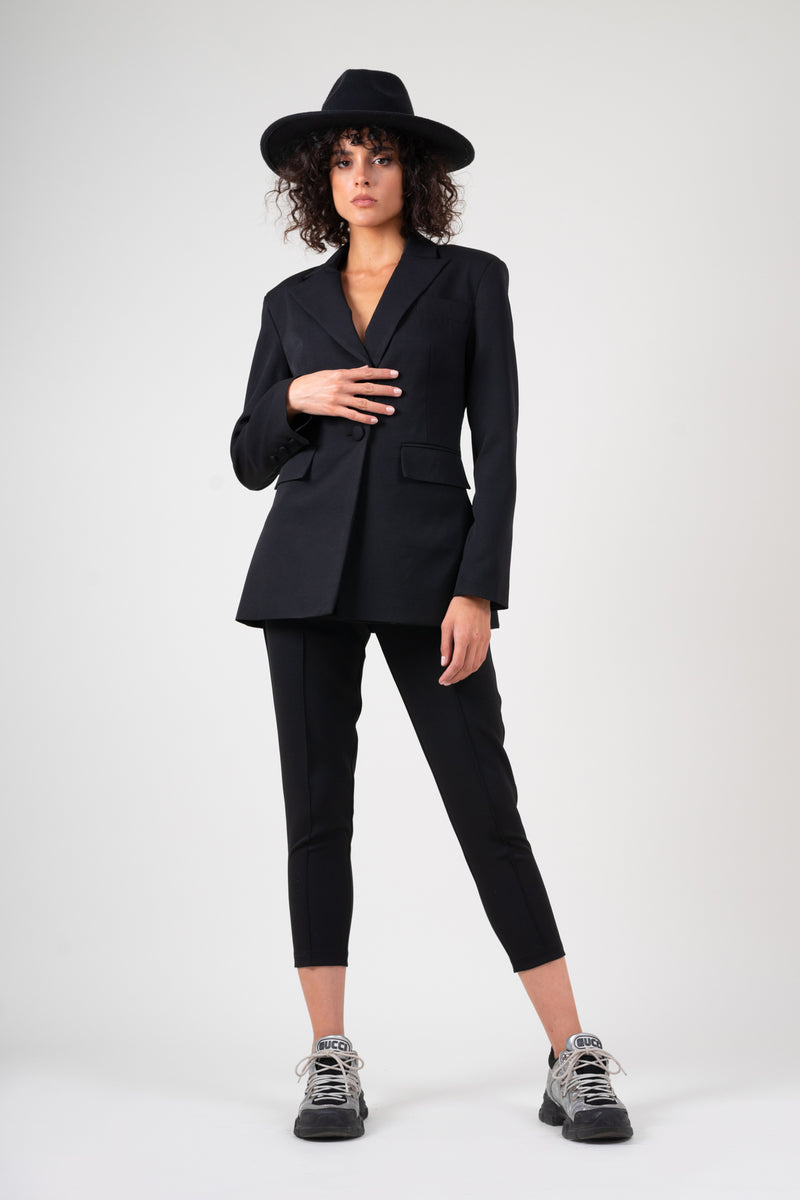 Black slim fit suit – Bluzat