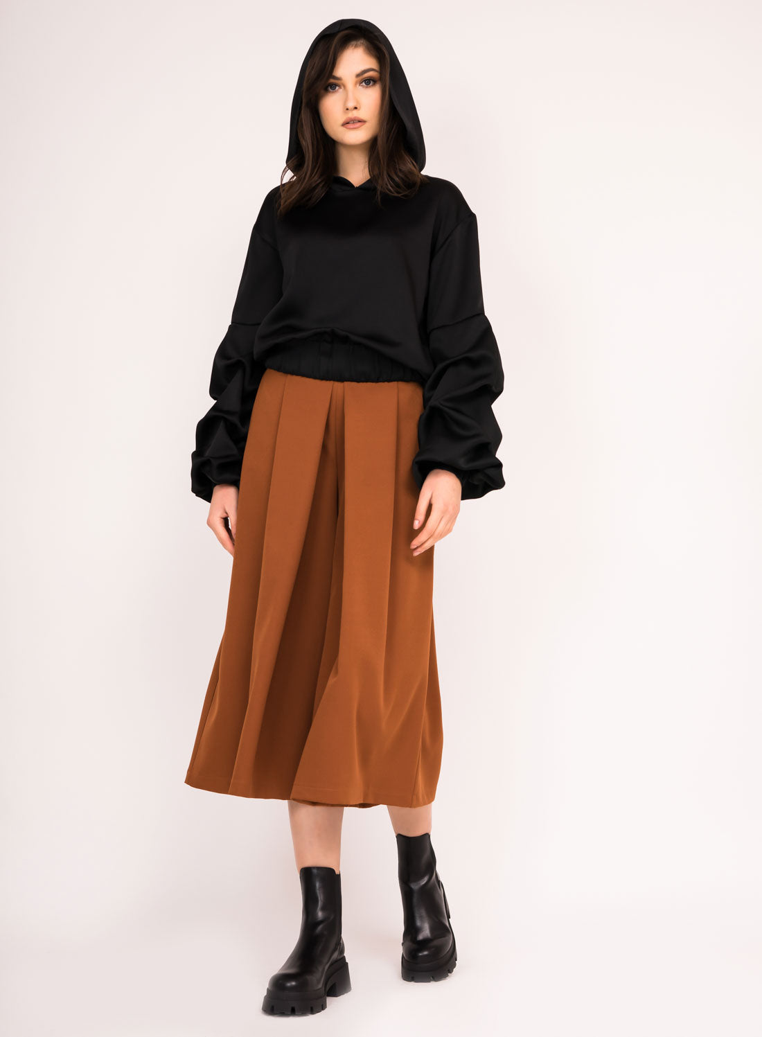 Fusta pantalon cu buzunare