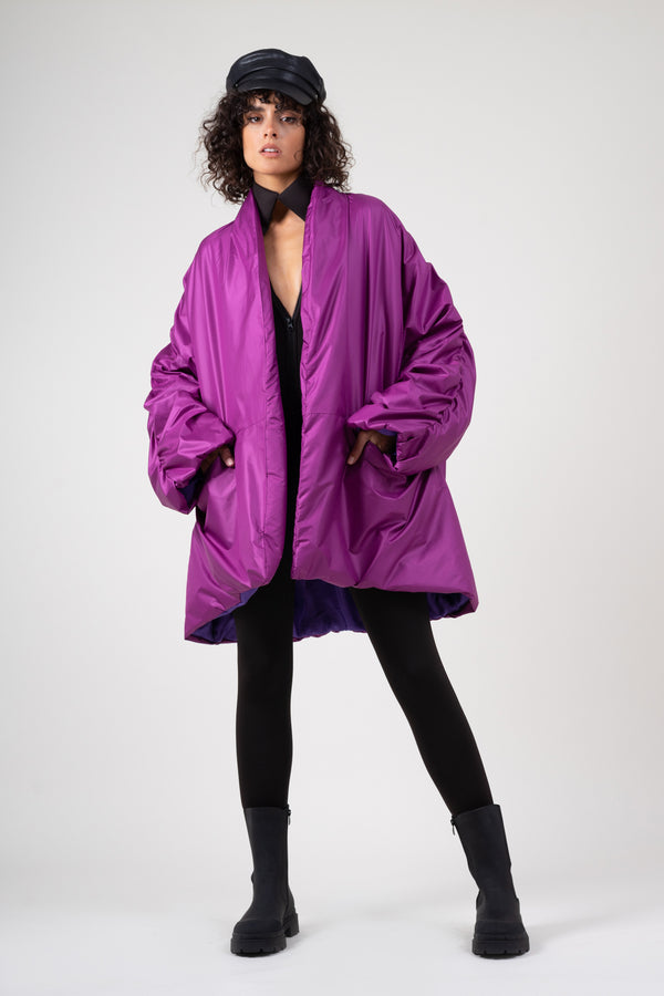 Purple oversized jacket