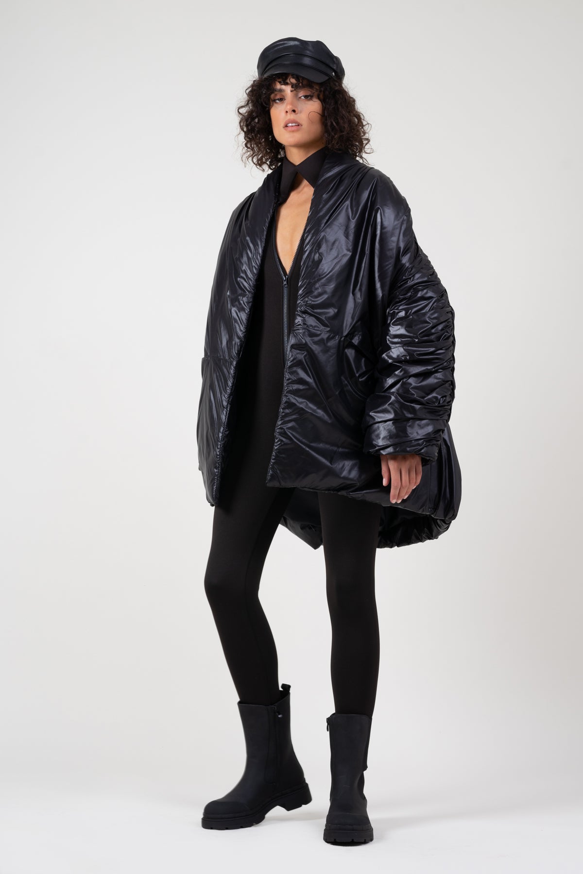 Jacheta oversized neagra