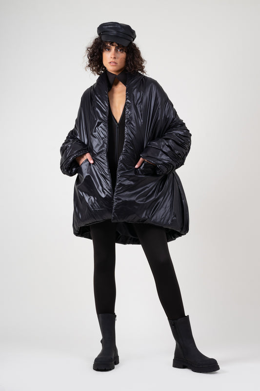 Zwarte oversized jas