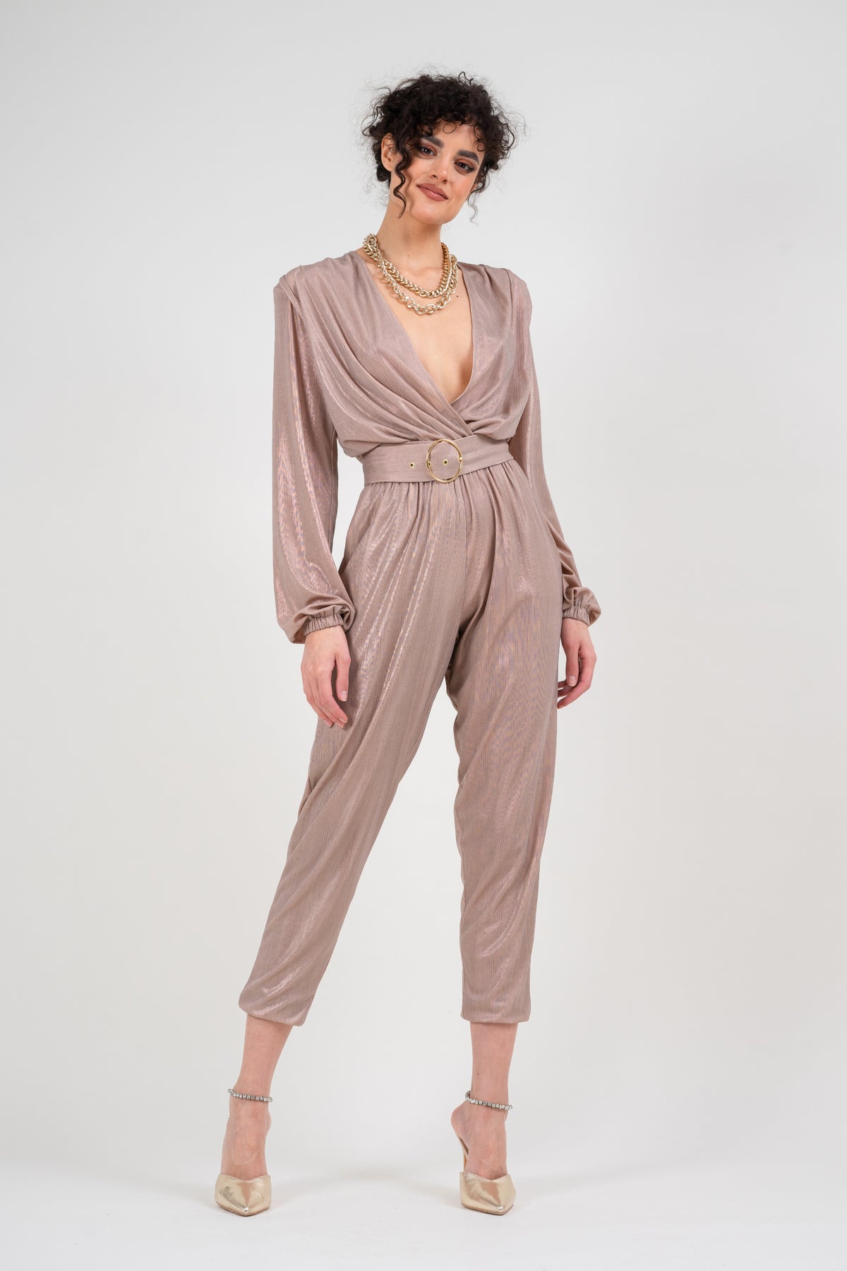 Metallic jumpsuit