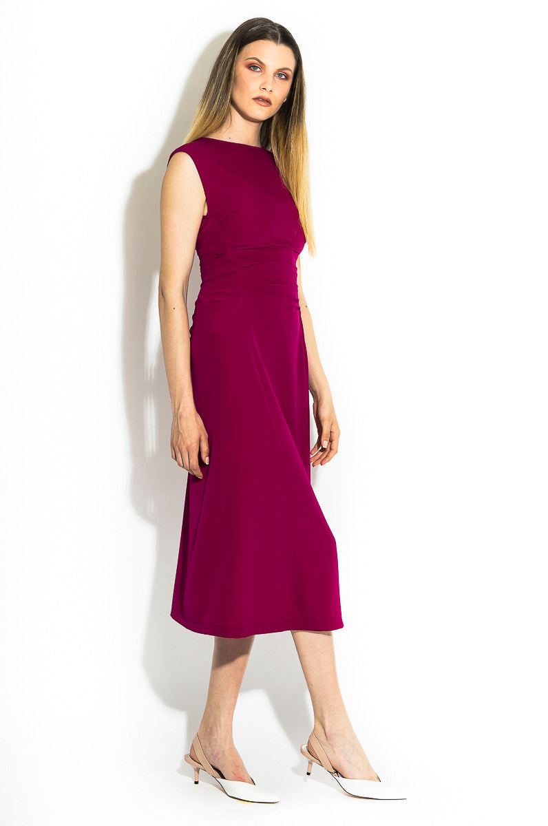 Rochie cocktail cu drapaje