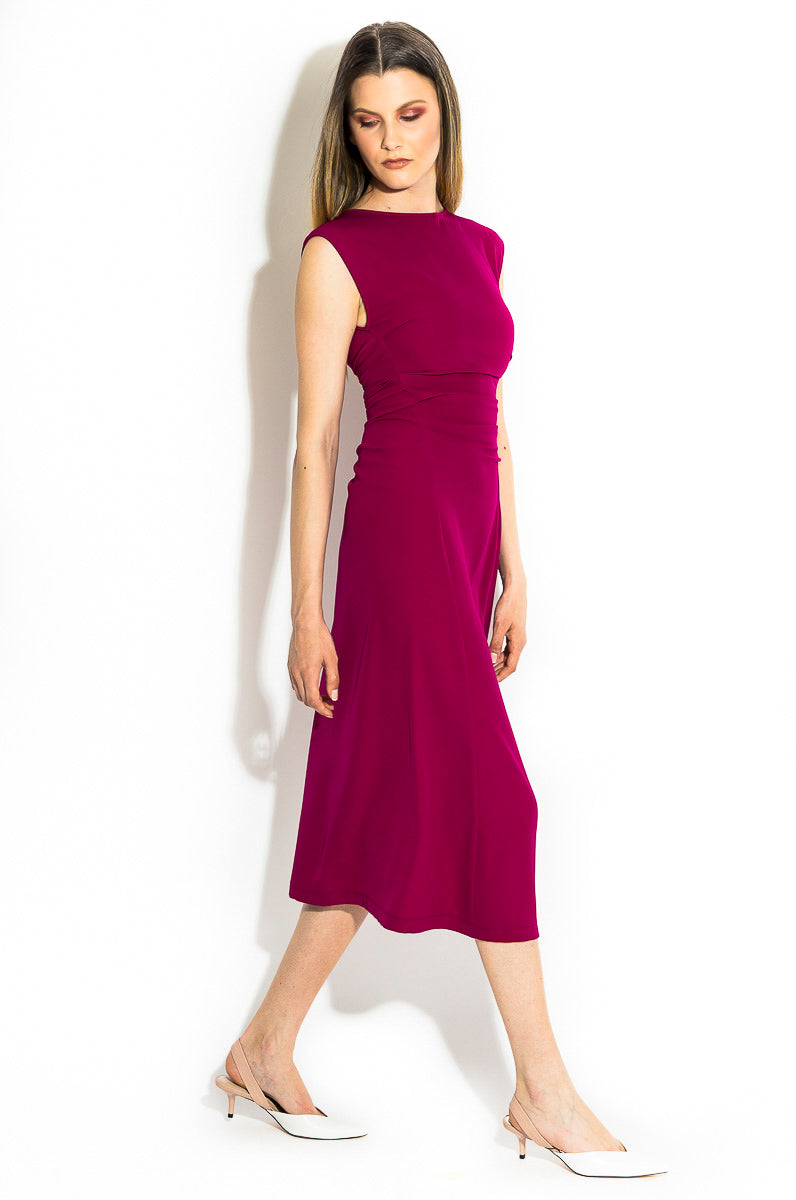 Rochie cocktail cu drapaje