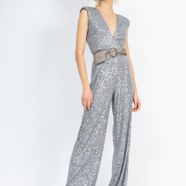 Sequin maxi jumpsuit Bluzat