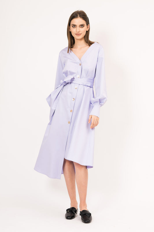 Rochie tip camasa asimetrica